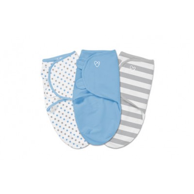 Summer Infant  SwaddleMe® Original Swaddle 3-PK - Blue Stars Stripes (SM)