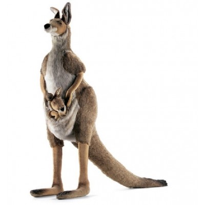 Hansa Toys Kangaroo, Mama and Joey Medium Size