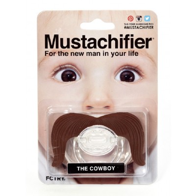 FCTRY Mustachifier The Cowboy Mustache Pacifier