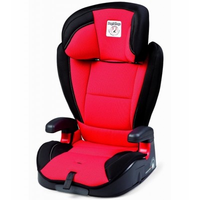 Peg Perego HBB 120 High Back Booster Car Seat in Crystal Red