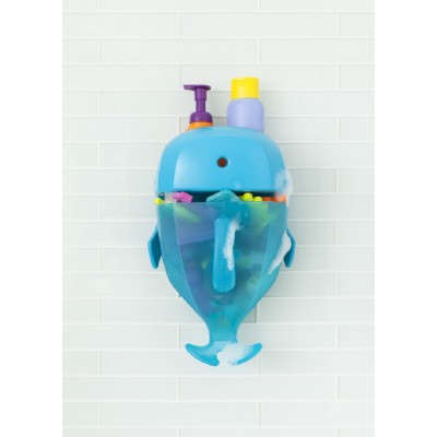 Boon WHALE POD Bath Toy Scoop, Drain, & Storage in Blue