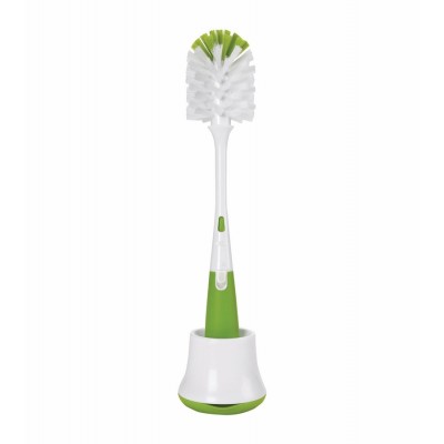 OXO Tot Bottle Brush with Nipple Cleaner & Stand in Green