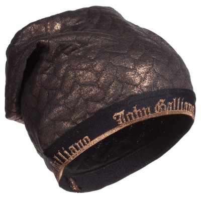JOHN GALLIANO Girls Bronze Jersey Slouch Hat