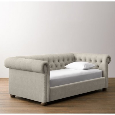 Chesterfield Upholstered Daybed-Perennials Classic Linen Weave