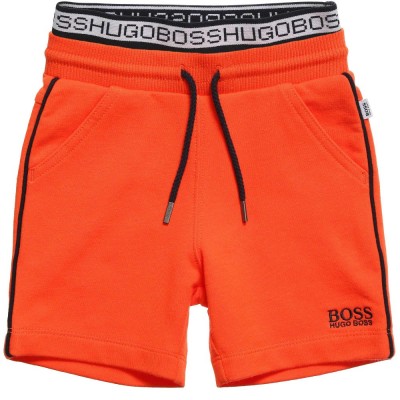BOSS Baby Boys Orange Jersey Shorts