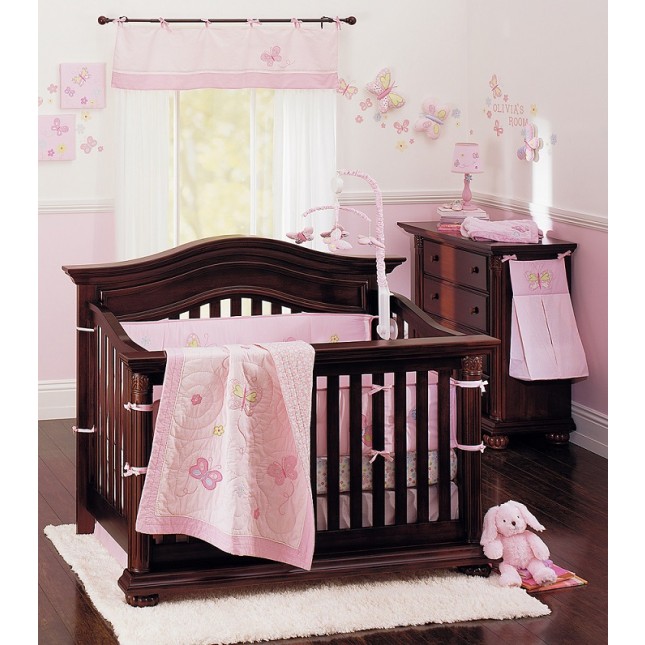 Crown Crafts Babies R Us 7 Piece Crib Bedding Set Olivia Collection