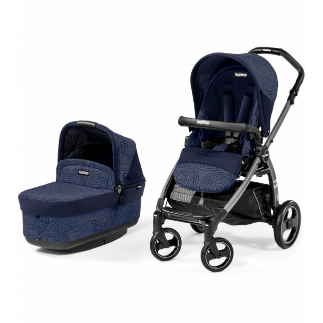 Peg Perego Book Pop Up Stroller in Circles Blue