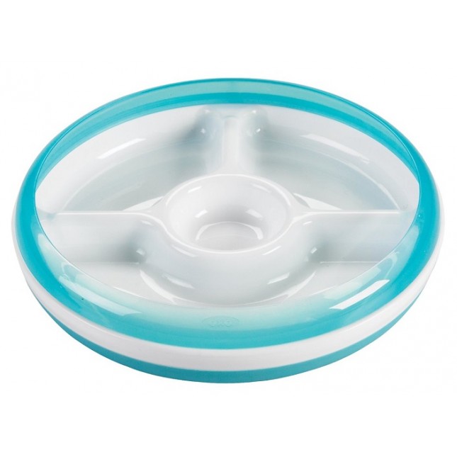 OXO Tot Divided Plate in Aqua