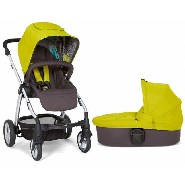 Mamas & Papas Sola 2 Stroller & Carrycot in Lime Green