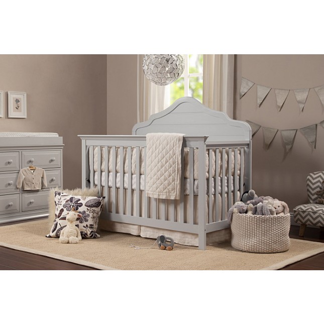 Flora 4-in-1 Convertible Crib with Toddler Bed Conversion Kit