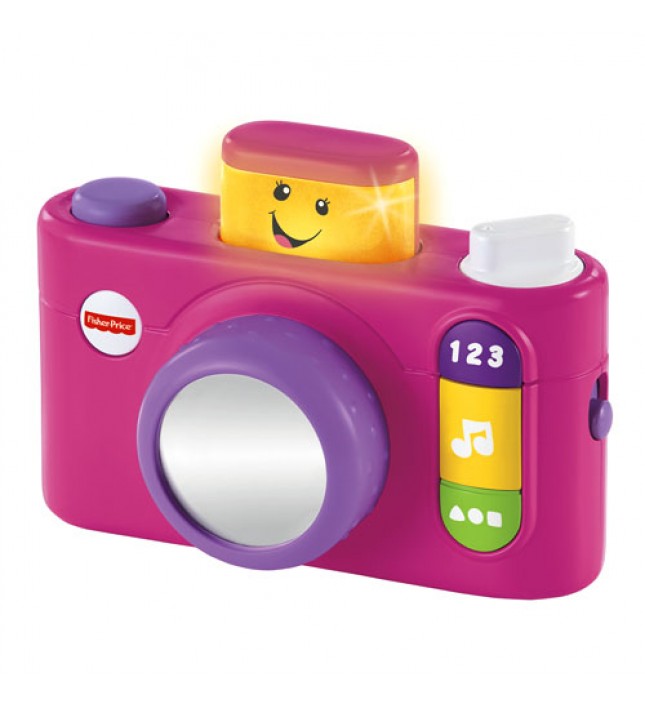 Fisher Price Laugh & Learn Click ’n Learn Camera in Pink