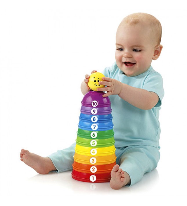 Fisher Price Brilliant Basics Stack & Roll Cups