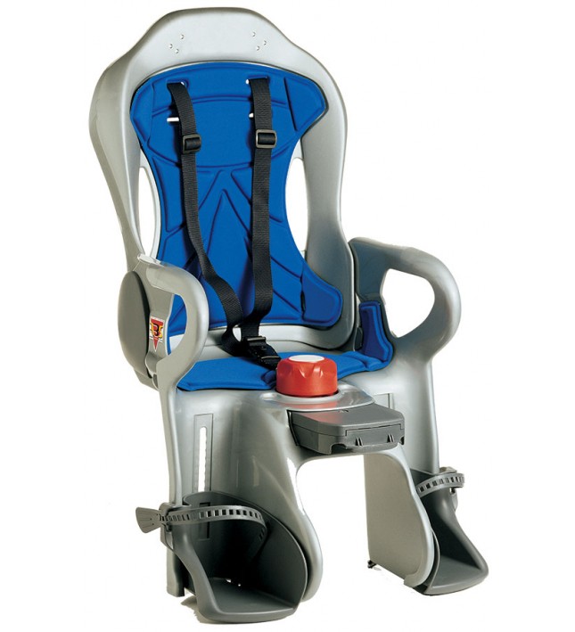 Peg Perego Sirius Silver/Blue Rear Mount Child Seat in Silver/Blue