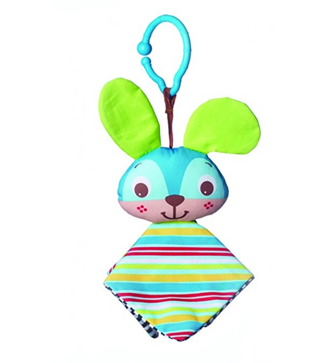 Tiny Love Clip on Toy, Crinkly Bunny