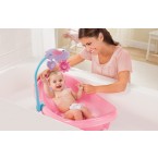 Summer Infant Sparkle Fun Newborn To Toddler Baby Tub With Toy Bar (Pink) 
