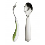 OXO Tot Fork & Spoon Set in Green
