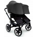  Bugaboo Donkey Twin Stroller, Extendable Canopy in All Black 