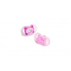 Summer Infant Bliss Natural Shape Pacifier 2-Pack 0-6M (Pink)