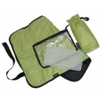 OiOi Dot with Lime Interior Hobo Diaper Bag