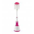 OXO Tot Bottle Brush with Nipple Cleaner & Stand in Pink