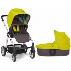 Mamas & Papas Sola 2 Stroller & Carrycot in Lime Green