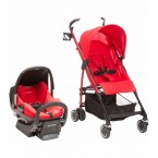 Maxi Cosi Kaia and Prezi Travel System in Red