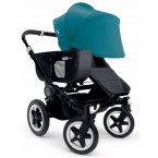 Bugaboo Donkey Mono Stroller, Extendable Canopy in All Black/Petrol Blue 