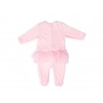 RB Royal Baby Organic Cotton Gloved Sleeve Footed Overall Footie with Hat in Gift Box (Princess Cecilia)