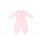 RB Royal Baby Organic Cotton Gloved Sleeve Footed Overall Footie with Hat in Gift Box (Little Ballerina)