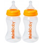 Thinkbaby Twin Pack 9oz - Polypropylene (PP) with Stage A nipples