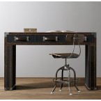 Antique Steamer Trunk Desk-RH