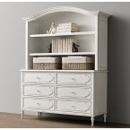bellina wide dresser bookcase hutch-RH
