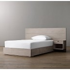 callum floating nightstand platform bed