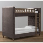 Сhesterfield Velvet Twin-Over-Twin Bunk Bed