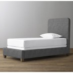 RH-Parker Upholstered Bed- Perennials Textured Linen Solid