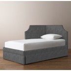 Rylan Upholstered Corner Bed-Perennials Textured Linen Solid