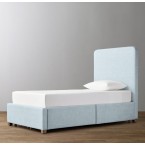 Parker Upholstered Storage Bed-Belgian Linen