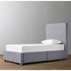 Parker Upholstered Storage Bed- Perennials Textured Linen Solid