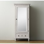 haylan single armoire with mirror door