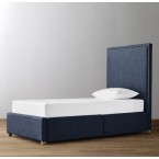 Sydney Upholstered Storage Bed- Army Duck
