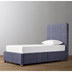 Parker Upholstered Storage Bed-Perennials Classic Linen Weave