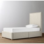 Sydney Upholstered Storage Bed-Perennials Textured Linen Weave