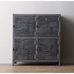 vintage locker 4-door cabinet
