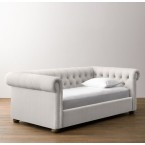 Chesterfield Upholstered Daybed-Perennials Classic Linen Weave