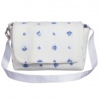 YOUNG VERSACE Blue Medusa Print Baby Changing Bag