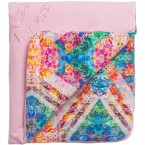 YOUNG VERSACE Pink 'Kaleidoscope' Baby Blanket (74cm)