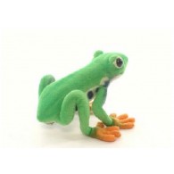 Hansa Toys Red Eyed Tree Frog 7'' L