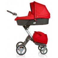 Stokke XPLORY Stroller - Red plus FREE CARRY COT 