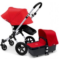 Bugaboo Cameleon 3 Stroller, Extendable Canopy (2015) Grey / Red