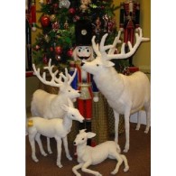 Hansa Toys Complete Family of White Deer